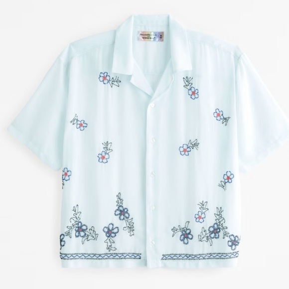 ABERCROMBIE & FITCH - TREVOR PROJECT || Pride Camp Cropped Sheer Shirt. Sz. S - Picture 2 of 13